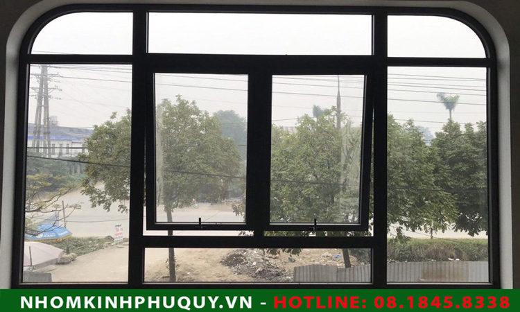 Cửa sổ mở hất 2 cánh nhôm Xingfa 6