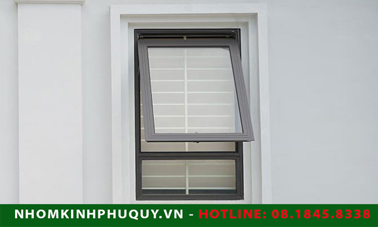 Cửa số mở hất 1 cánh nhôm Xingfa 3