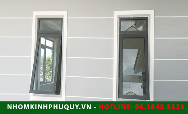 Cửa số mở hất 1 cánh nhôm Xingfa 2