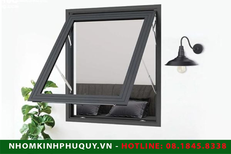 Cửa số mở hất 1 cánh nhôm Xingfa 1