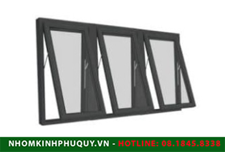Cửa sổ mở hất 3 cánh nhôm Xingfa 1