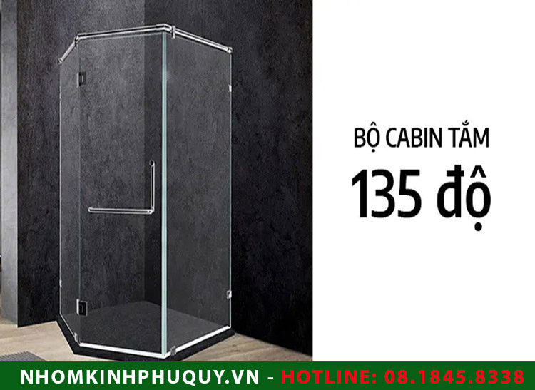 Cabin phòng tắm kính 135 độ: cấu tạo, báo giá lắp đặt! 1