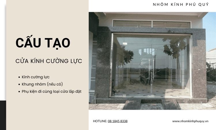 Chi tiết cấu tạo cửa kính cường lực! Chi tiết cấu tạo cửa kính cường lực!