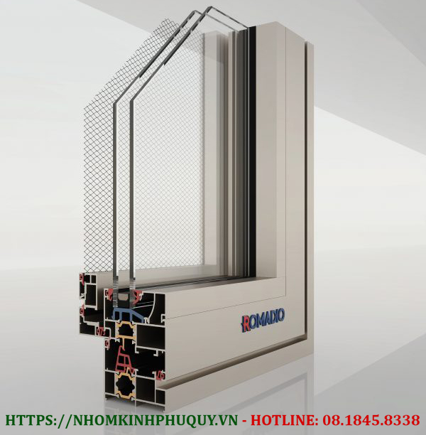 Đặc điểm nổi bật Cửa sổ nhôm Romadio RW65IN 1