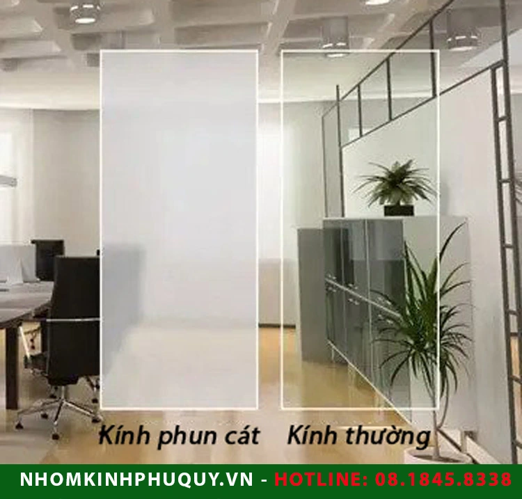 Báo giá kính cường lực phun cát và ứng dụng! 1