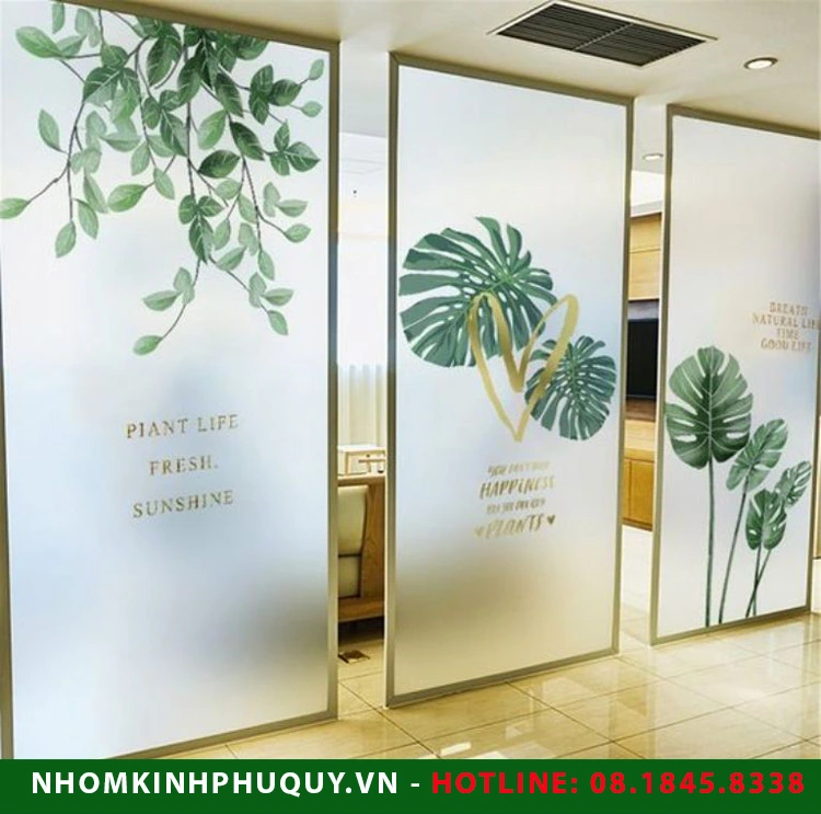 Lắp đặt kính cường lực phun cát uy tín tại Hà Nội 1