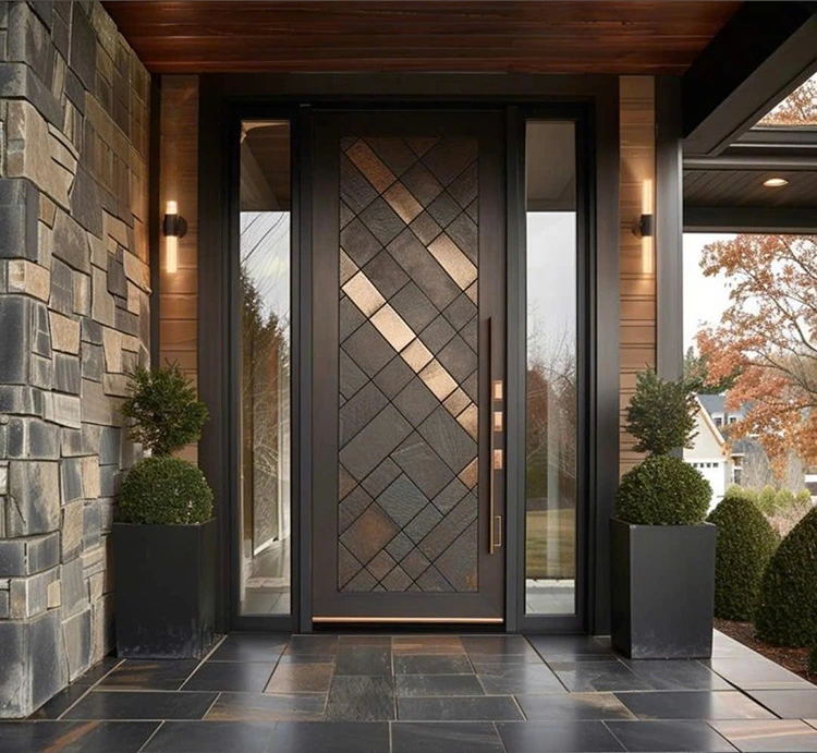 4. Cửa sảnh chính mang phong cách châu Âu 1 4. Cửa sảnh chính mang phong cách châu Âu 1