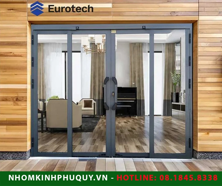 Bảng giá tham khảo cửa trượt quay Eurotech hệ vip 68 nẹp rời 8.0 mới nhất 1