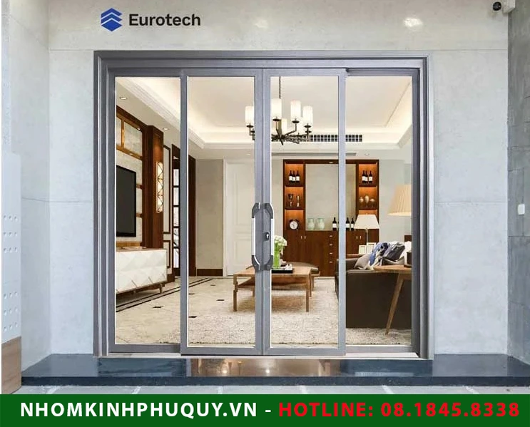 Cửa trượt quay Eurotech hệ vip 68 nẹp rời 8.0 là gì? 1