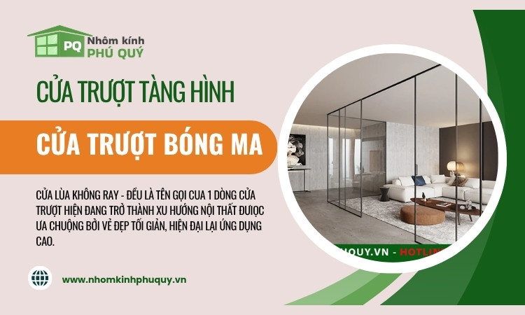 Cửa lùa không ray – Cửa trượt slim tàng hình – Cửa lùa bóng ma Cửa lùa không ray – Cửa trượt slim tàng hình – Cửa lùa bóng ma