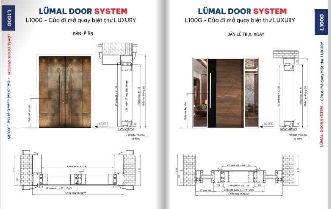 L100G – Cửa Đi Biệt Thự 1 L100G – Cửa Đi Biệt Thự 1