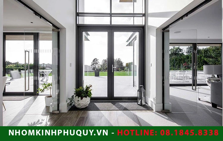 Cửa đi mở quay cầu cách nhiệt Lumal cho công trình hiện đại 1 Cửa đi mở quay cầu cách nhiệt Lumal cho công trình hiện đại 1