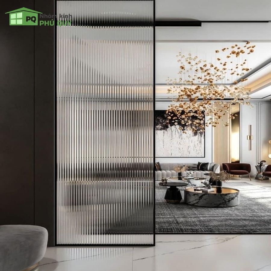 Ứng dụng kính sóng trong thiết kế nội thất nhà ở 1 Ứng dụng kính sóng trong thiết kế nội thất nhà ở 1