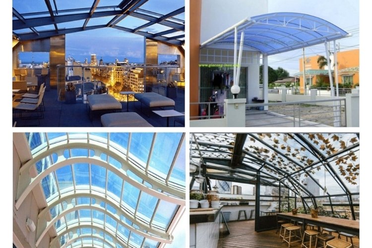 Mẫu mái vòm kính cường lực đẹp 6 Mẫu mái vòm kính cường lực đẹp 6