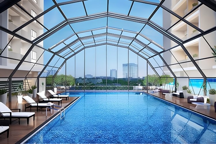 Mẫu mái vòm kính cường lực đẹp 5 Mẫu mái vòm kính cường lực đẹp 5